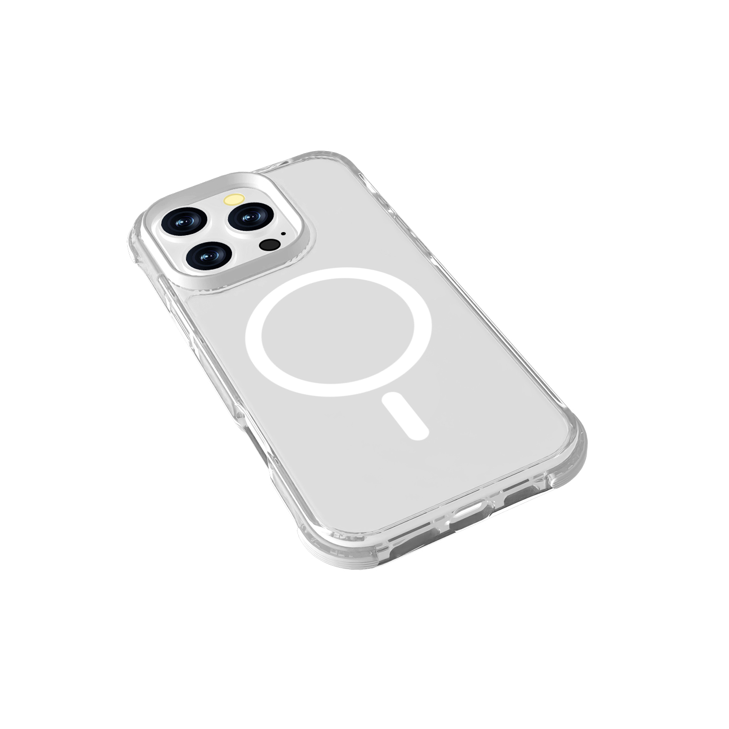 Clear TPU PC TPE phone case with magsafe